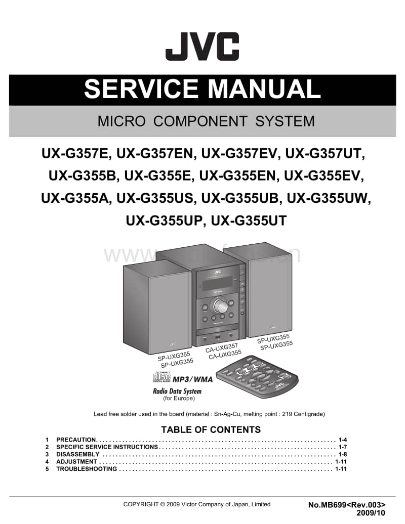 Jvc-UXG-355-Service-Manual电路原理图.pdf_第1页