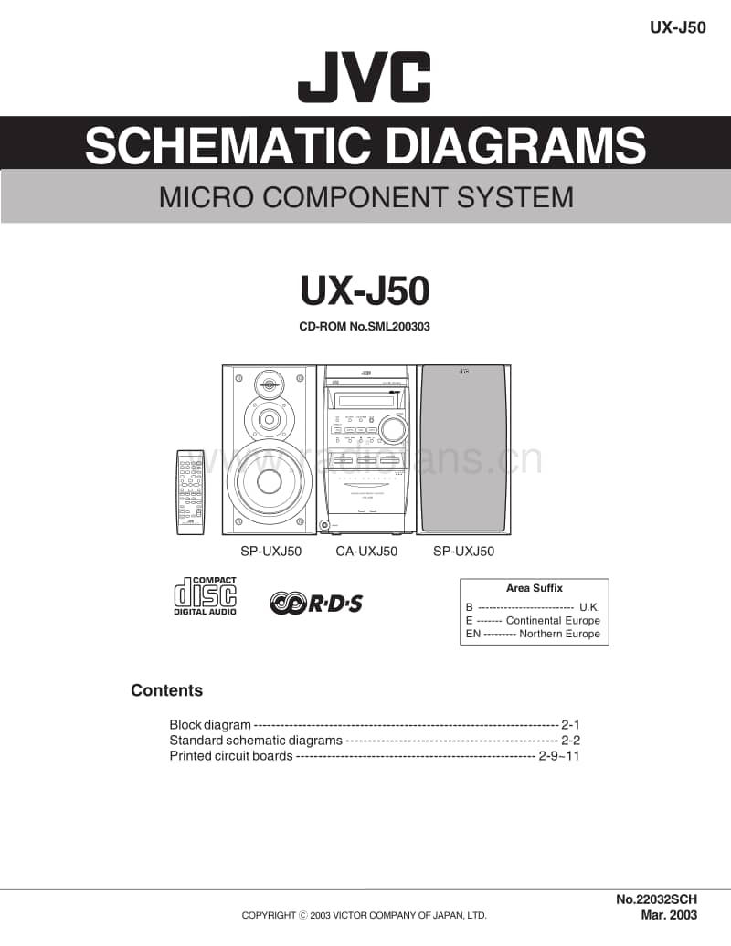 Jvc-UXJ-50-Schematic电路原理图.pdf_第1页
