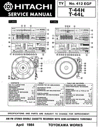 Hitachi-T-44-H-Service-Manual电路原理图.pdf
