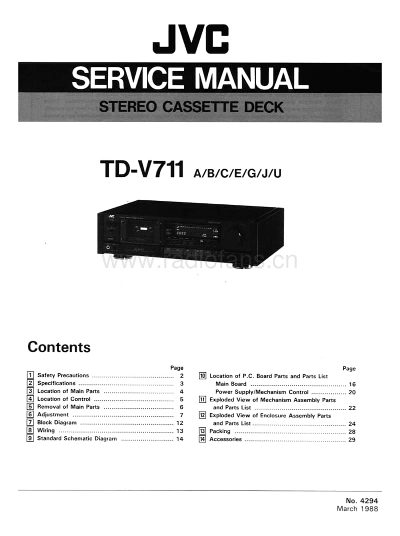 Jvc-TDV-711-Service-Manual电路原理图.pdf_第1页