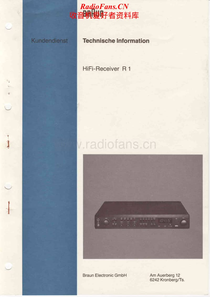 Braun-R-1-Service-Manual电路原理图.pdf_第1页