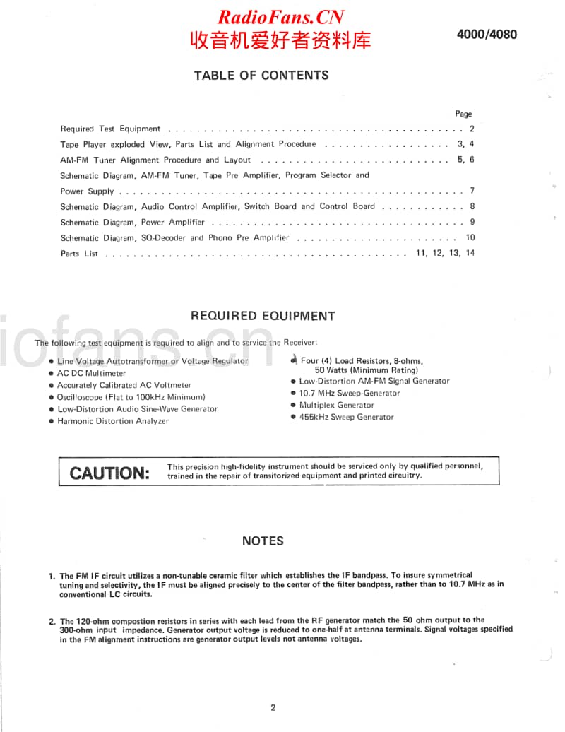 Fisher-4080-Service-Manual电路原理图.pdf_第2页