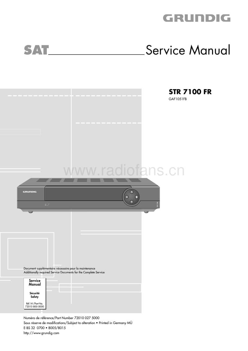 Grundig-STR-7100-FR-Service-Manual电路原理图.pdf_第1页