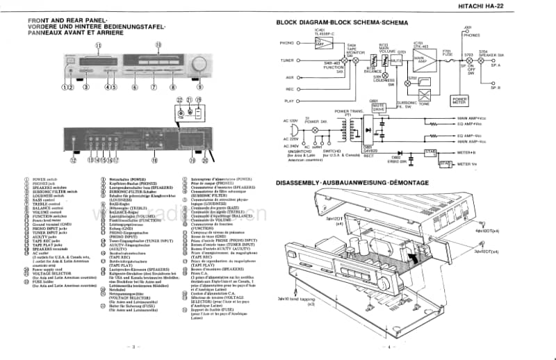Hitachi-HA-22-Service-Manual电路原理图.pdf_第3页