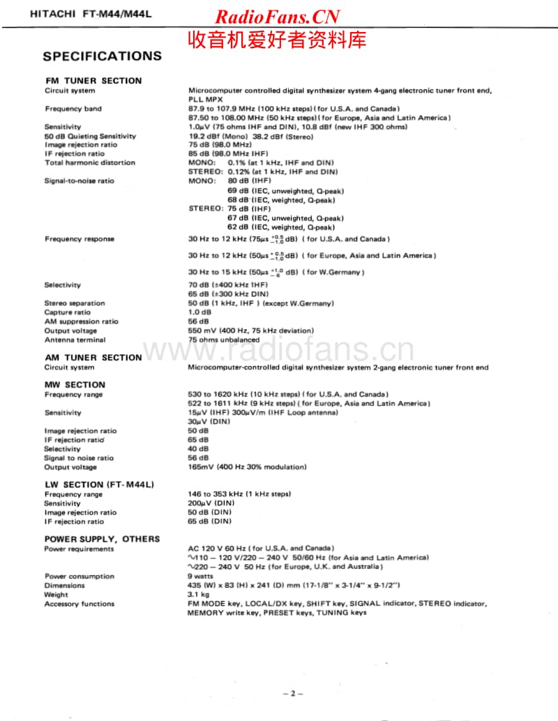Hitachi-FTM-44-L-Service-Manual电路原理图.pdf_第2页