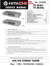 Hitachi-FTM-44-L-Service-Manual电路原理图.pdf