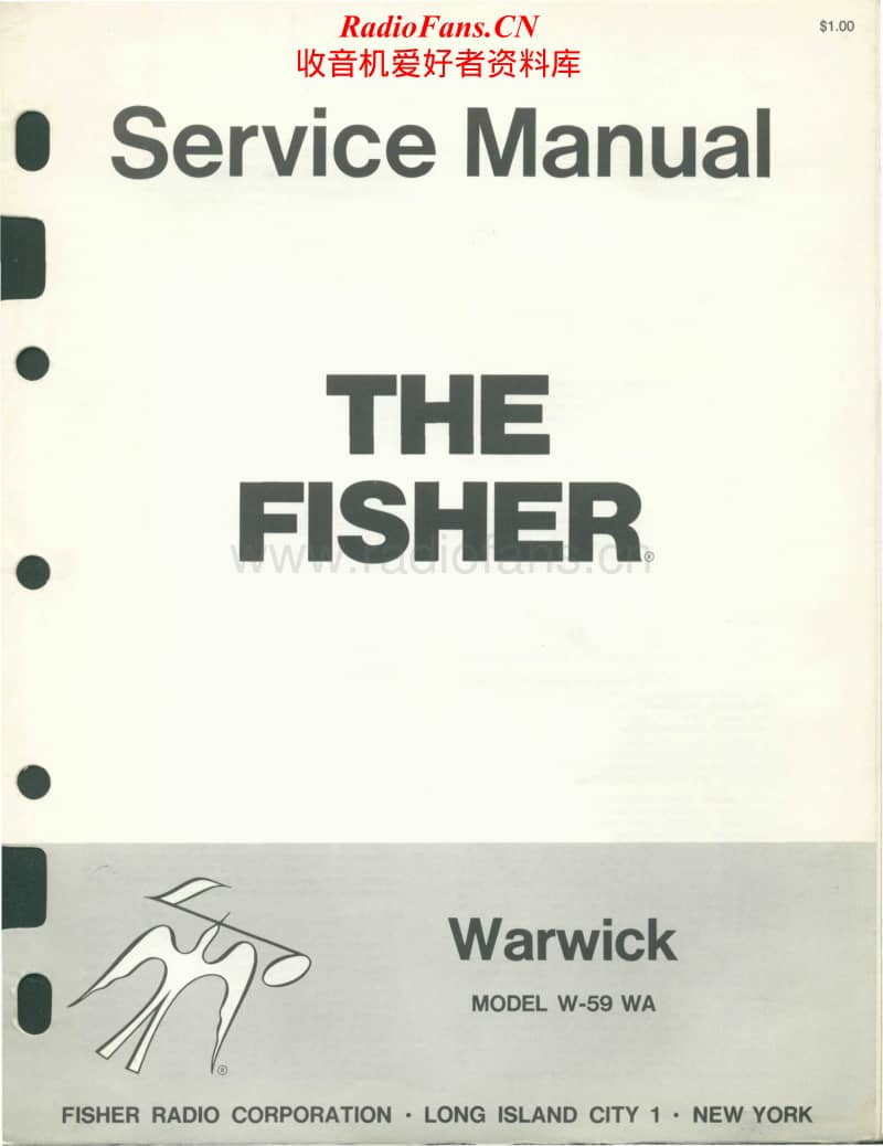 Fisher-WARWICK-W-59-WA-Service-Manual电路原理图.pdf_第1页