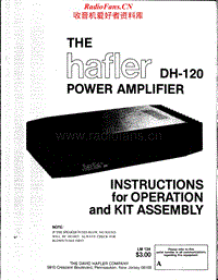 Hafler-DH-120-Service-Manual电路原理图.pdf