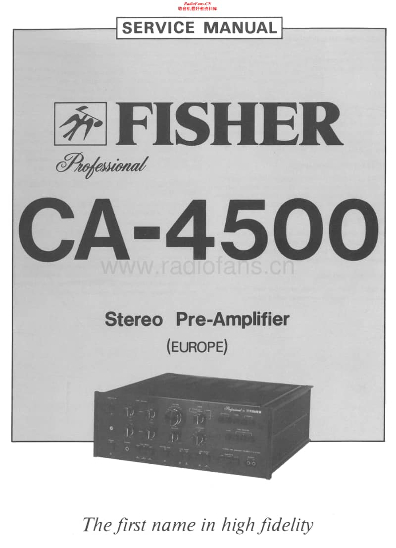 Fisher-CA-4500-Service-Manual电路原理图.pdf_第1页