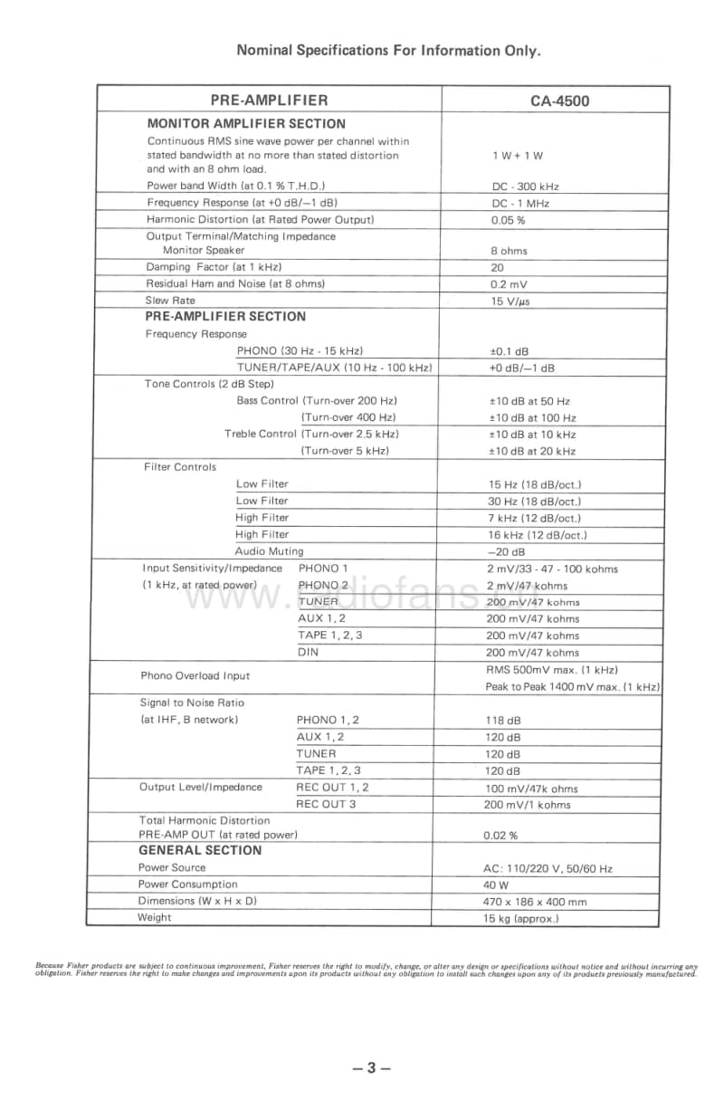 Fisher-CA-4500-Service-Manual电路原理图.pdf_第3页