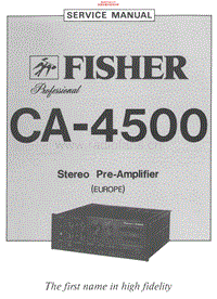Fisher-CA-4500-Service-Manual电路原理图.pdf