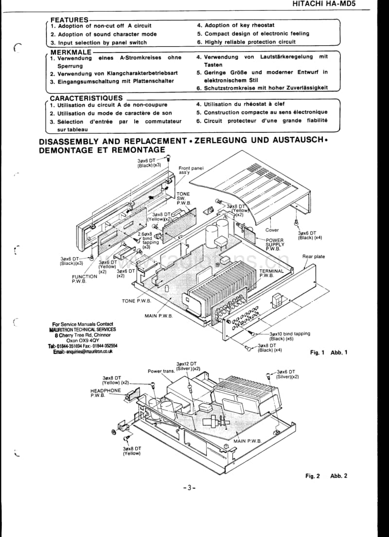 Hitachi-HAMD-5-Service-Manual(1)电路原理图.pdf_第3页