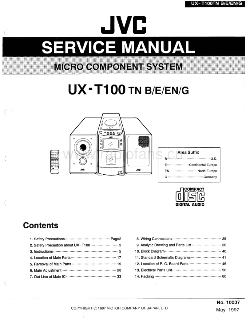 Jvc-UXT-100-Schematic电路原理图.pdf_第1页