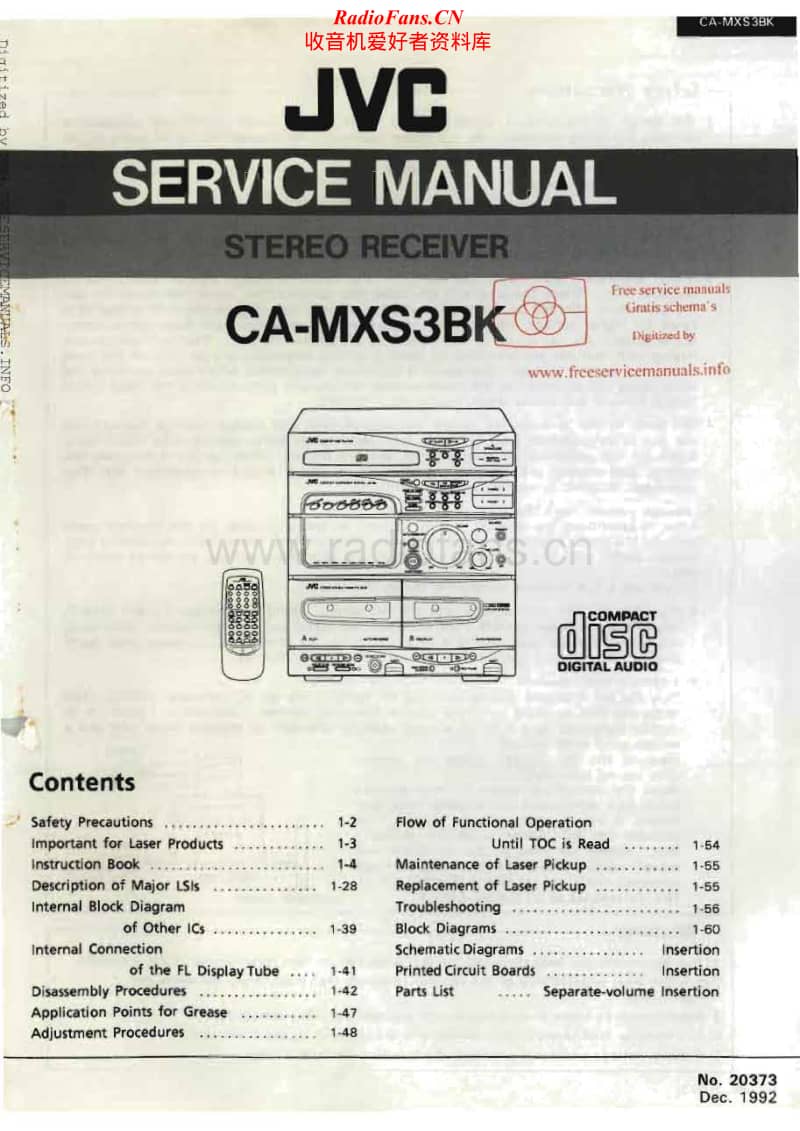 Jvc-CAMXS-3-BK-Service-Manual-Part-1电路原理图.pdf_第1页