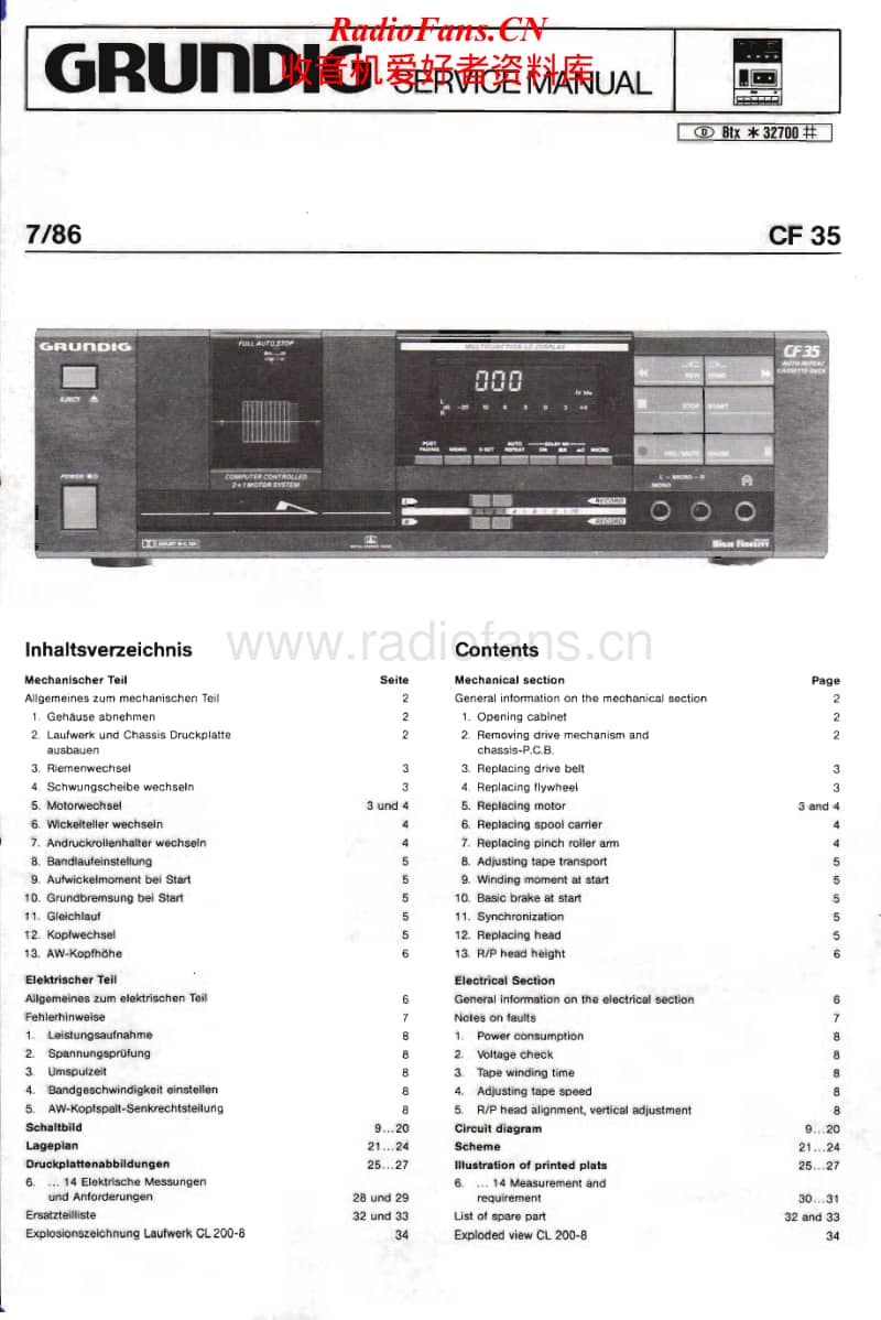 Grundig-CF-35-Service-Manual电路原理图.pdf_第1页