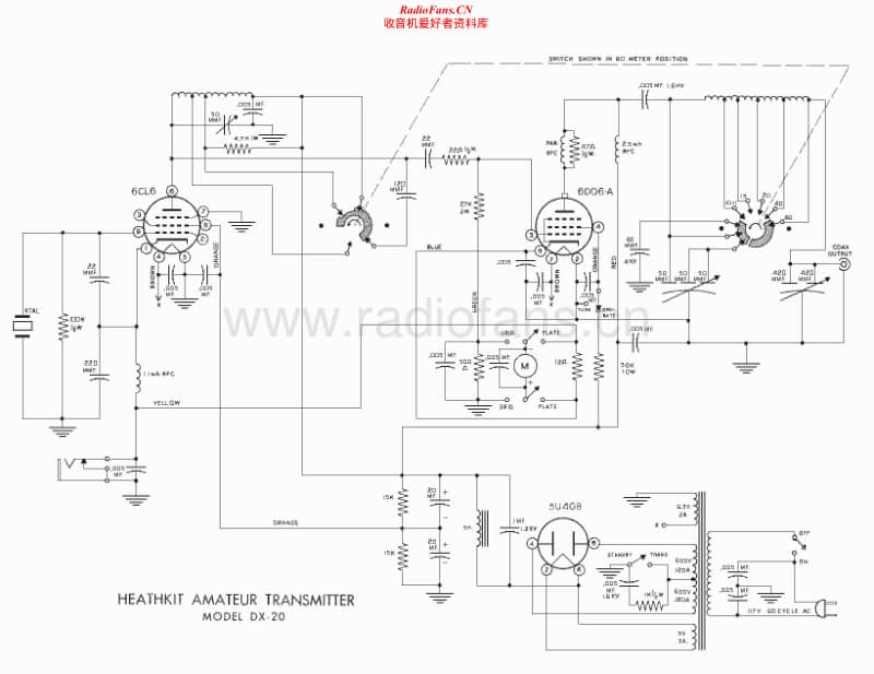 Heathkit-DX-20-Schematic电路原理图.pdf_第1页