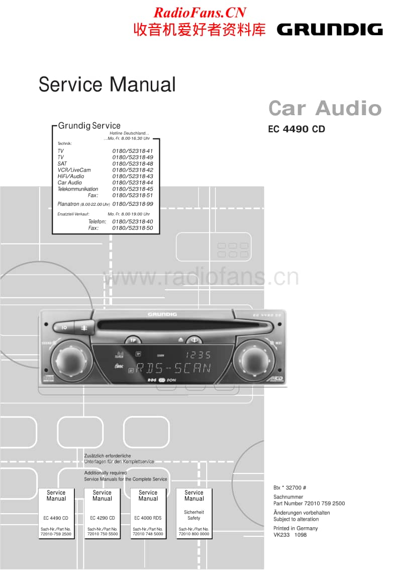 Grundig-EC-4490-CD-Service-Manual电路原理图.pdf_第1页