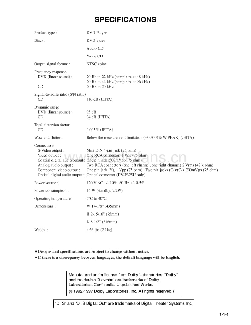 Hitachi-DVP-325-U-Service-Manual电路原理图.pdf_第3页