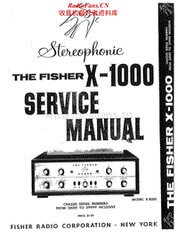 Fisher-X-1000-Service-Manual电路原理图.pdf