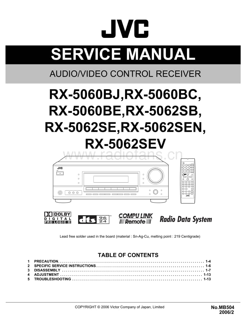Jvc-RX-5062-SEV-Service-Manual电路原理图.pdf_第1页
