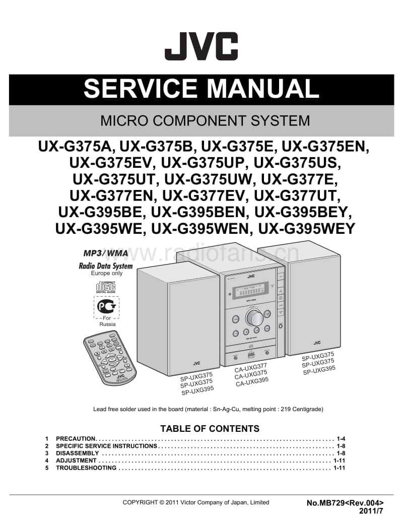 Jvc-UXG-375-Service-Manual电路原理图.pdf_第1页