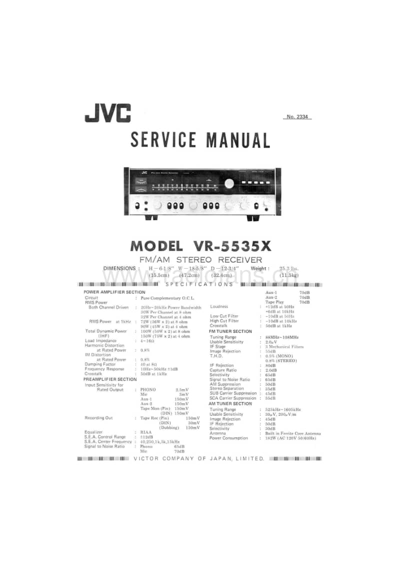 Jvc-VR-5535-X-Service-Manual电路原理图.pdf_第1页