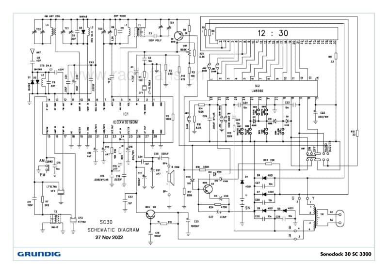 Grundig-Sonoclock-30-SC-3300-Service-Manual电路原理图.pdf_第2页