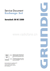 Grundig-Sonoclock-30-SC-3300-Service-Manual电路原理图.pdf