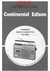 Continental-Edison-RC-5089-Service-Manual电路原理图.pdf