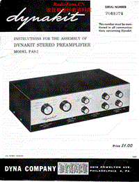 Dynaco-Dynakit-PAS-2-Service-Manual电路原理图.pdf