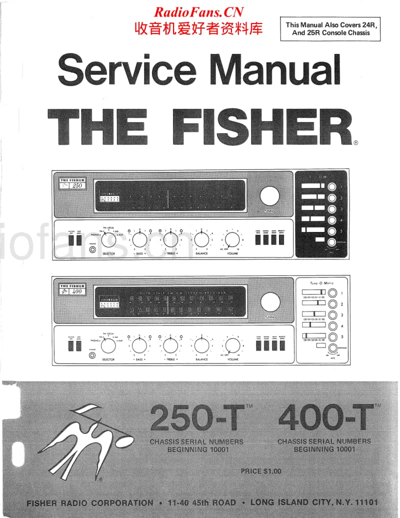 Fisher-250-T-Service-Manual电路原理图.pdf_第1页