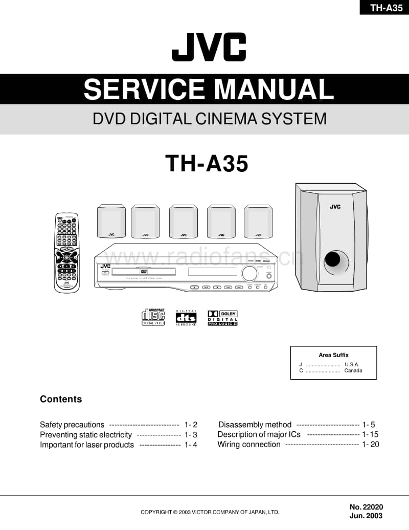 Jvc-THA-35-Service-Manual电路原理图.pdf_第1页