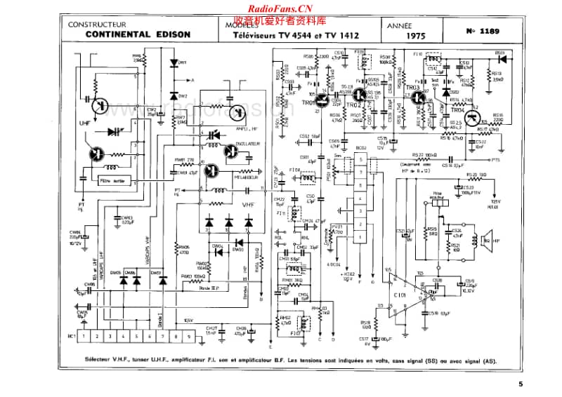 Continental-Edison-TV-1412-Service-Manual电路原理图.pdf_第1页