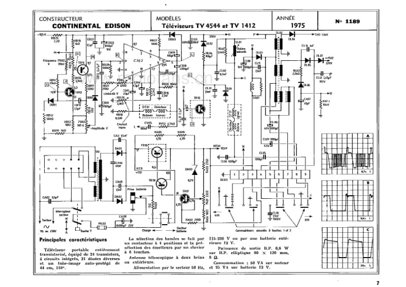 Continental-Edison-TV-1412-Service-Manual电路原理图.pdf_第3页