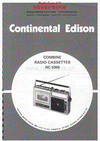 Continental-Edison-RC-5088-Service-Manual电路原理图.pdf