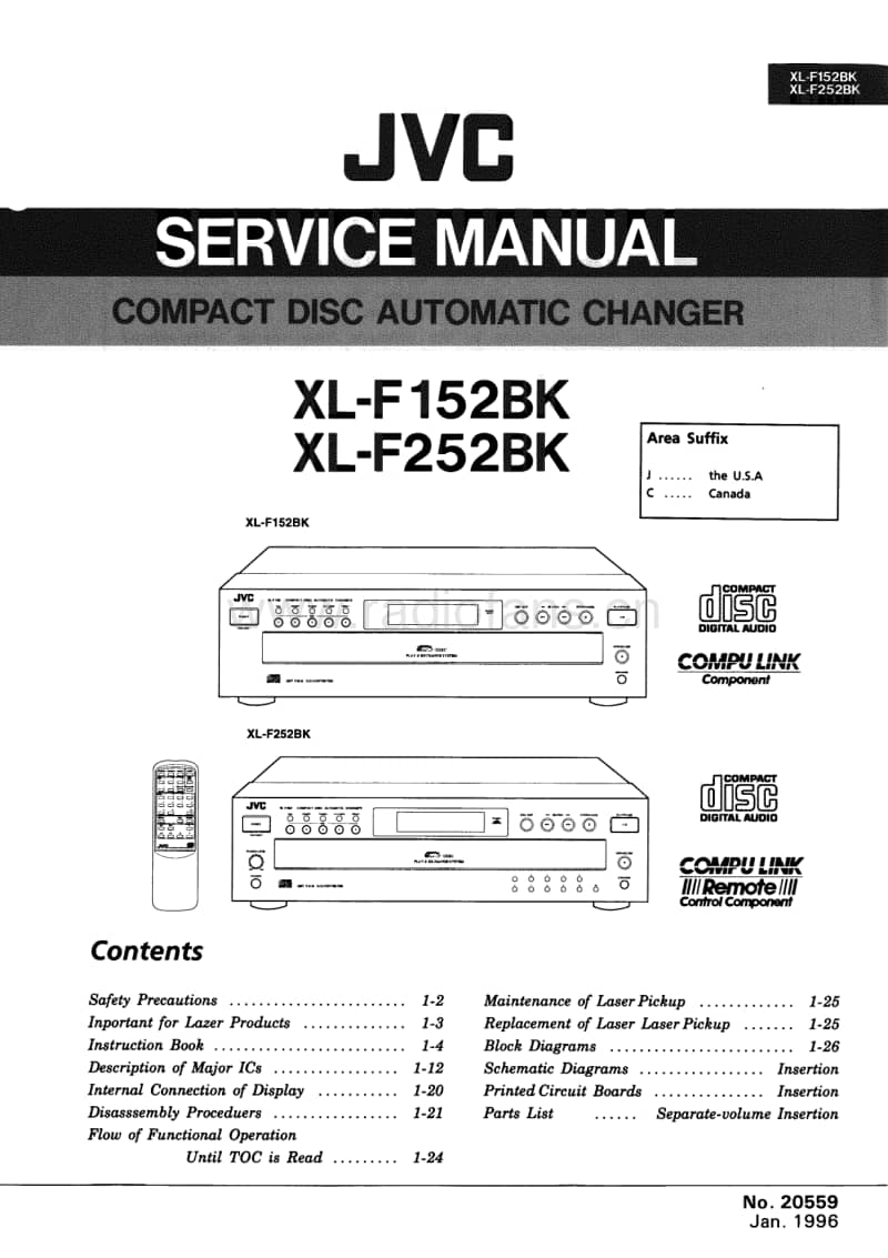 Jvc-XLF-252-BK-Service-Manual电路原理图.pdf_第1页