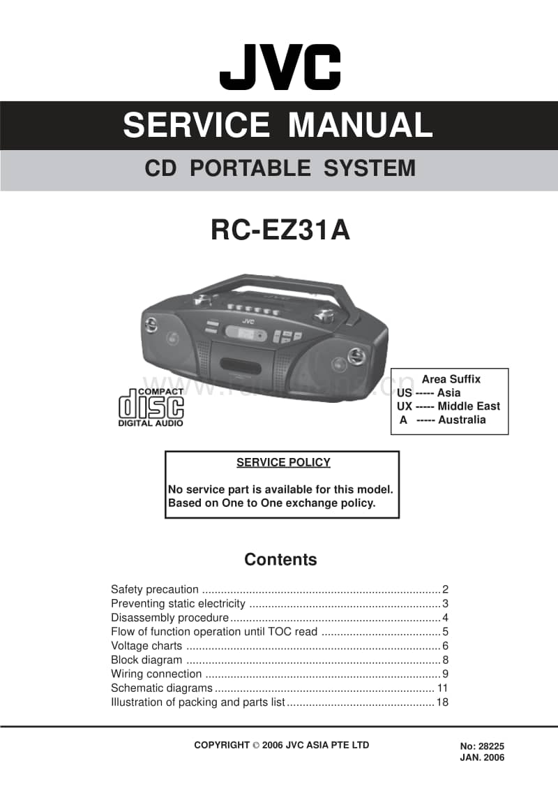 Jvc-RCEZ-31-A-Service-Manual电路原理图.pdf_第1页