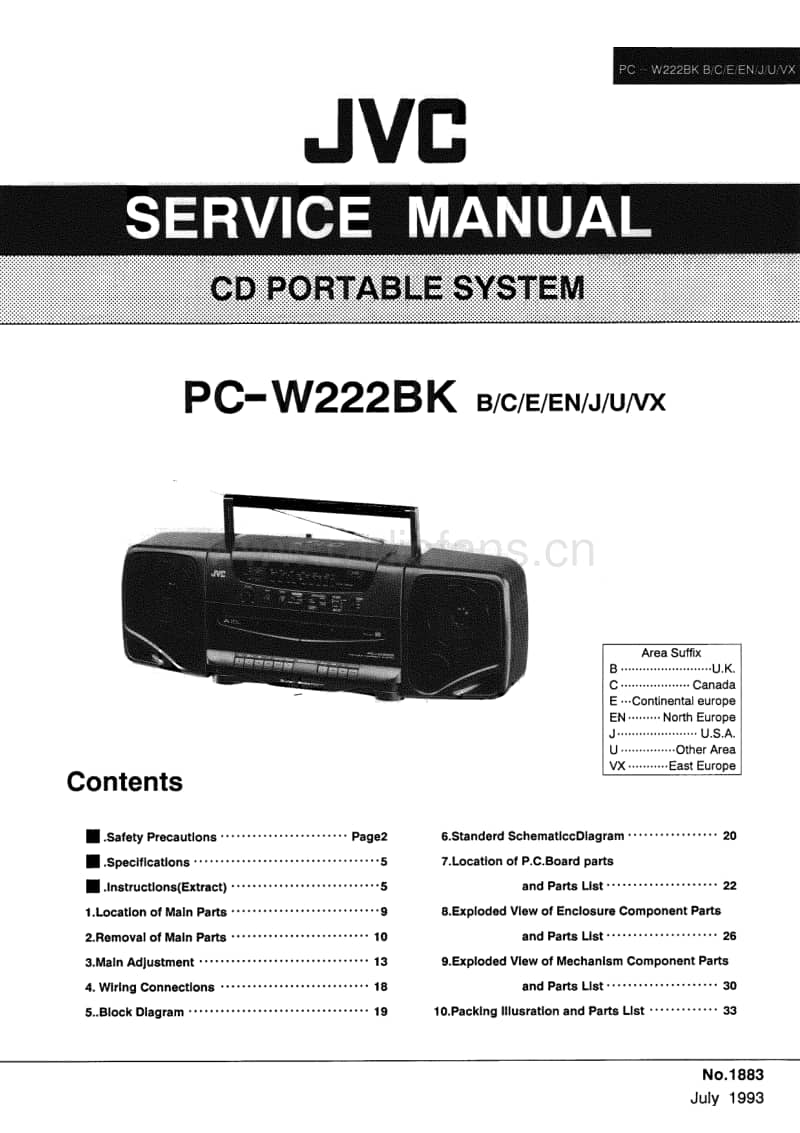 Jvc-PCW-222-BK-Service-Manual电路原理图.pdf_第1页