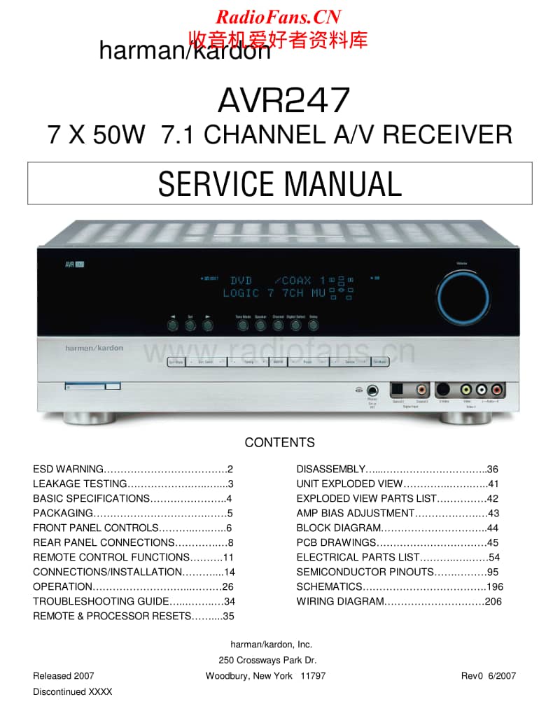 Harman-Kardon-AVR-247-Service-Manual电路原理图.pdf_第1页