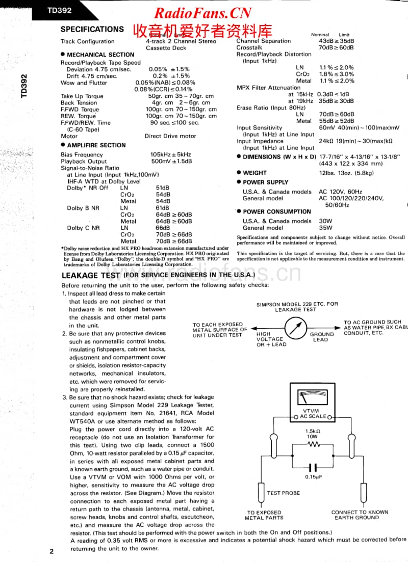 Harman-Kardon-TD-392-Service-Manual-2电路原理图.pdf_第2页