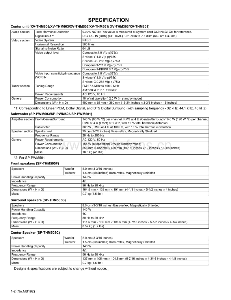 Jvc-THM-501-Service-Manual电路原理图.pdf_第2页