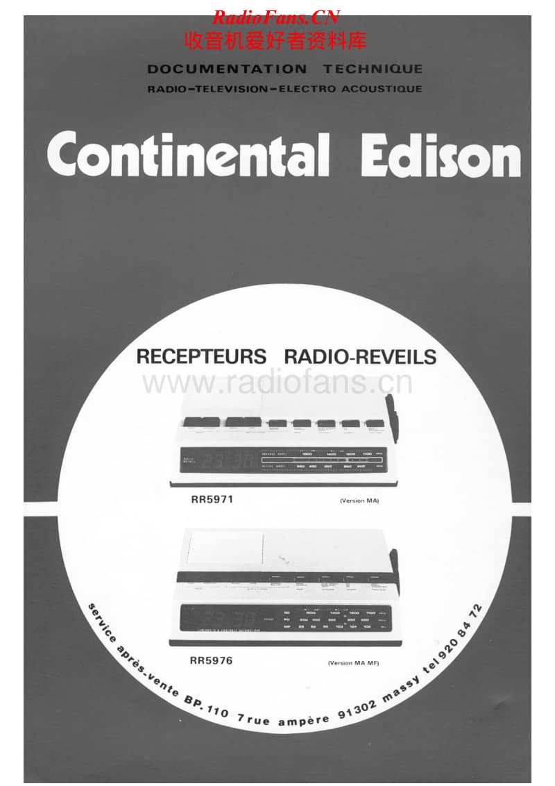 Continental-Edison-RR-5971-Service-Manual电路原理图.pdf_第1页