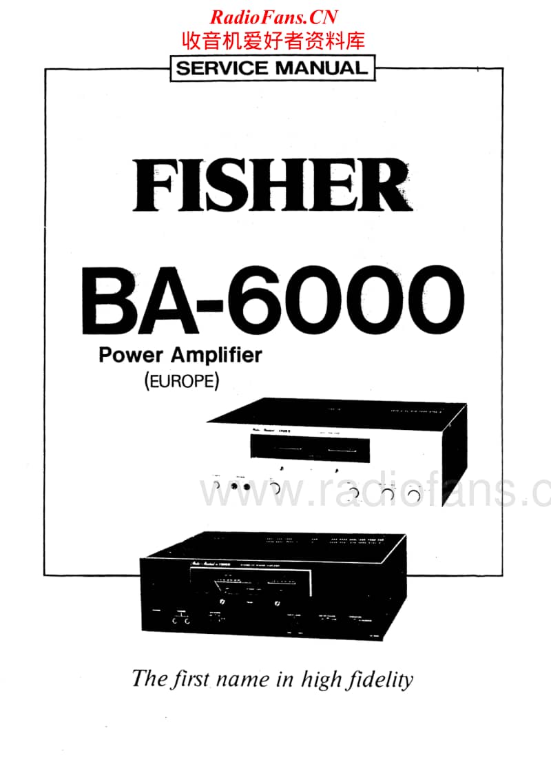 Fisher-BA-6000-Service-Manual电路原理图.pdf_第1页
