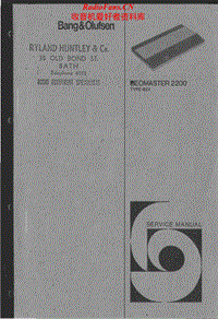 Bang-Olufsen-Beomaster_2200-Service-Manual电路原理图.pdf