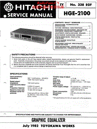 Hitachi-HGE-2100-Service-Manual电路原理图.pdf