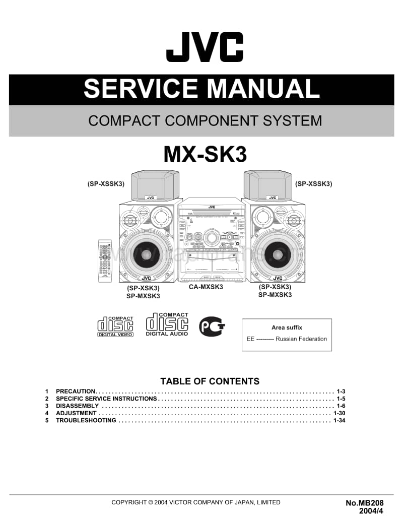Jvc-MXSK-3-Service-Manual电路原理图.pdf_第1页