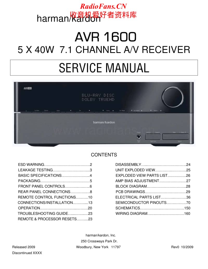 Harman-Kardon-AVR-1600-Service-Manual电路原理图.pdf_第1页
