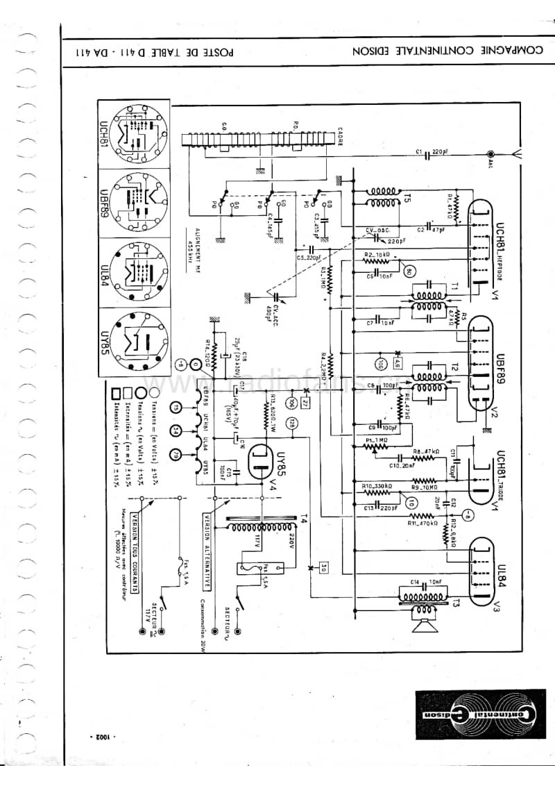 Continental-Edison-AR-611-Schematic电路原理图.pdf_第2页