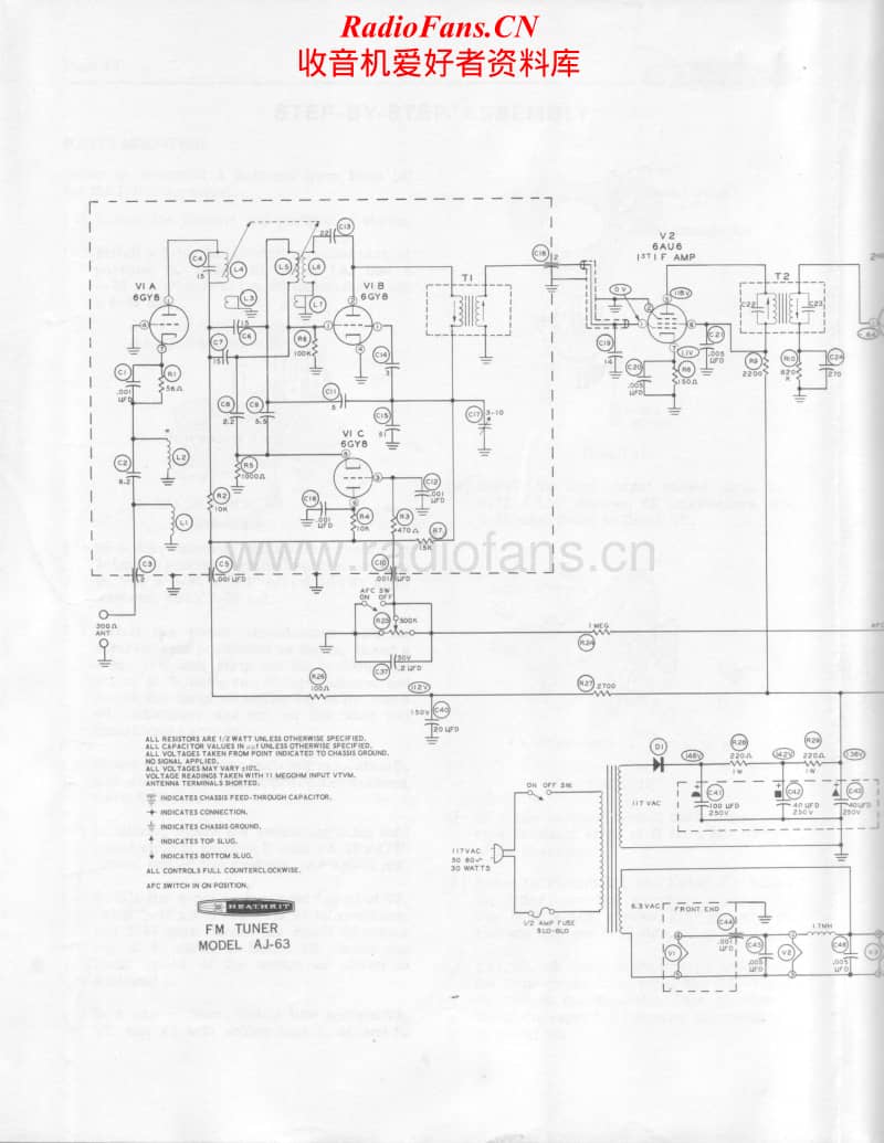 Heathkit-AJ-63-Schematic电路原理图.pdf_第2页