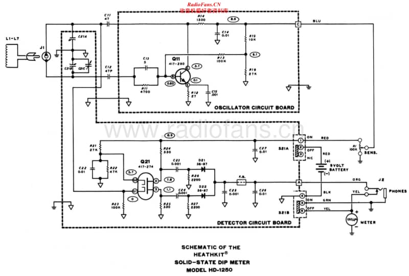 Heathkit-HD-1250-Schematic电路原理图.pdf_第1页